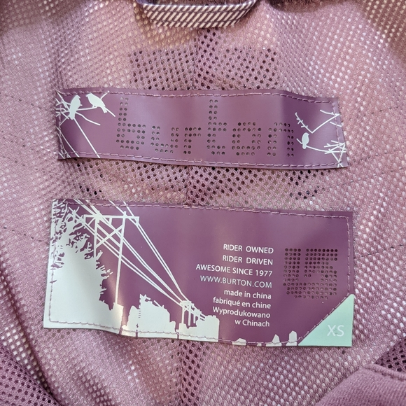 Burton Women's XS Snowboard Pants Mauve Plaid Stow Cargo Pant. - Picture 9 of 12